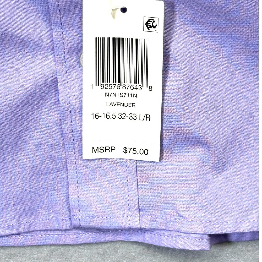 Nick Graham Men's Slim Fit Dress Shirt Tie Set lavender 16-16.5 32-33 $75 - Picture 6 of 9